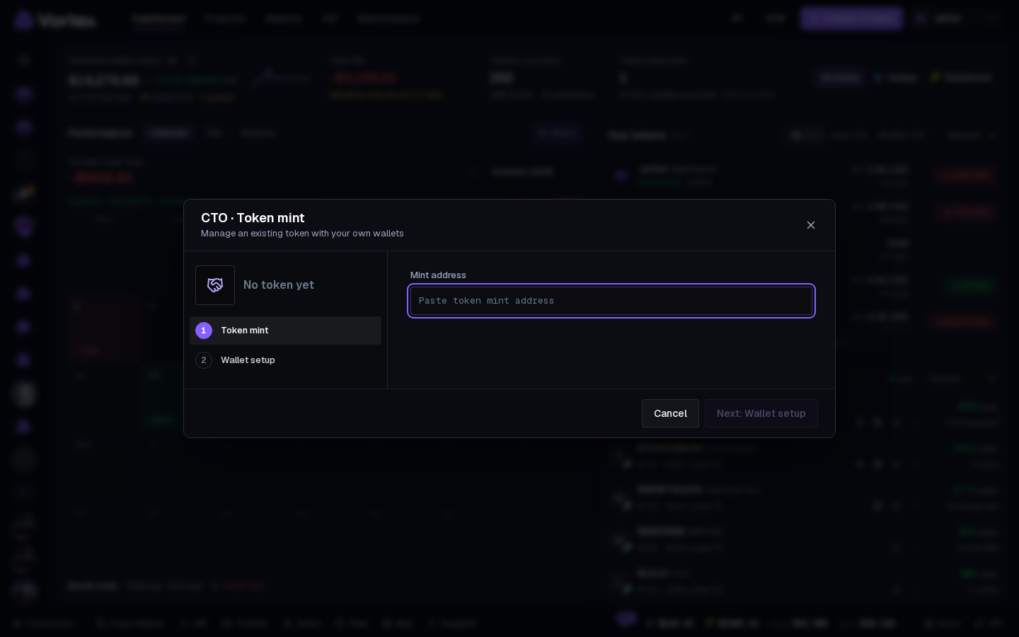 The CTO window on its first step